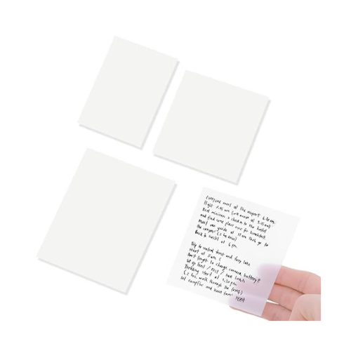 50 Sheets Transparent Sticky Notes Pad