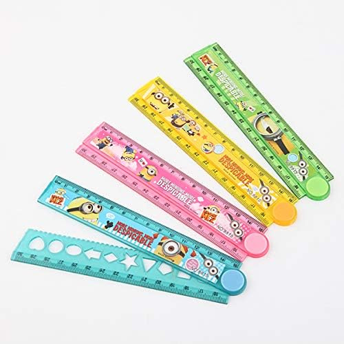 Folding Scale Ruler with Shapes Template