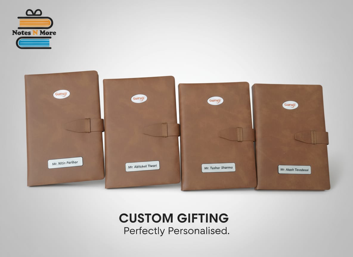 Personalized Brown Leather Diary – Custom Gifting Edition
